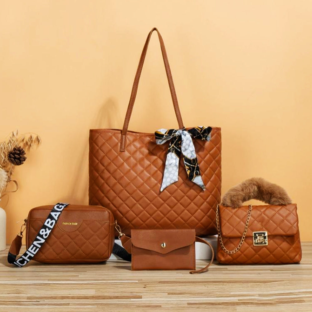 
                  
                    Women's Fashion Quilted Bag 4pc
                  
                